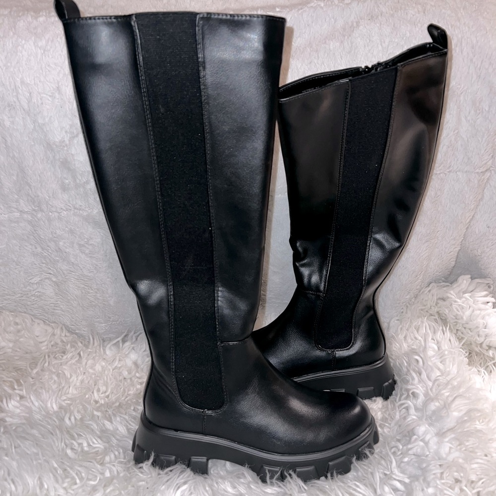 Die With Your Boots On Tall Faux Leather Boots